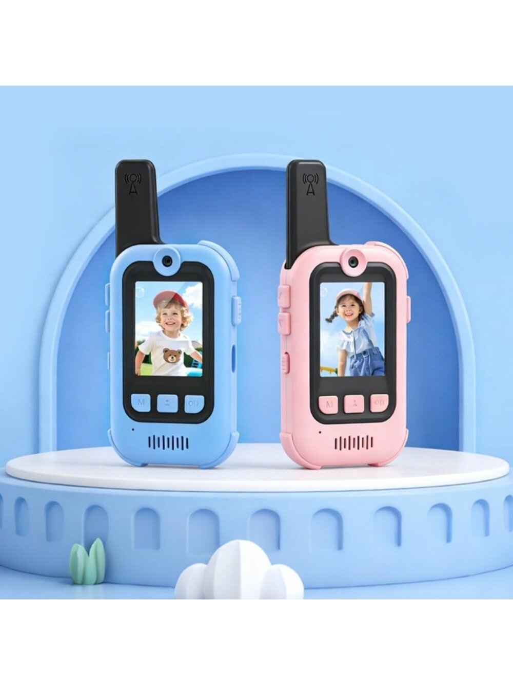 Video Walkie Talkies for Kids 2 Pack, Rechargeable Kids Walkie Talkie with HD Ca